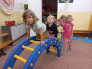 První cvičení v tělocvičně MŠ - Rozvoj pohybových dovedností a tělesné zdatnosti 