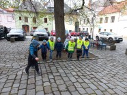 Vycházka na Toulovcovo náměstí - pohybové hry. 
